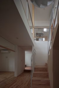 小山の住宅 2階段室