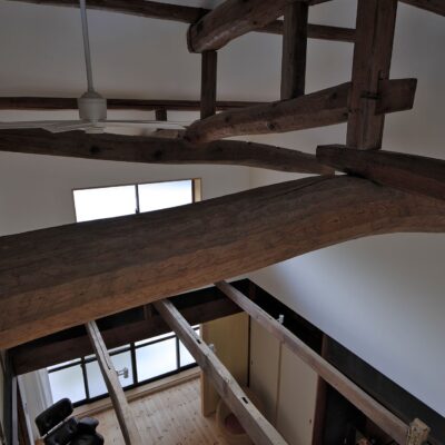 内観　吹抜け：古民家改修